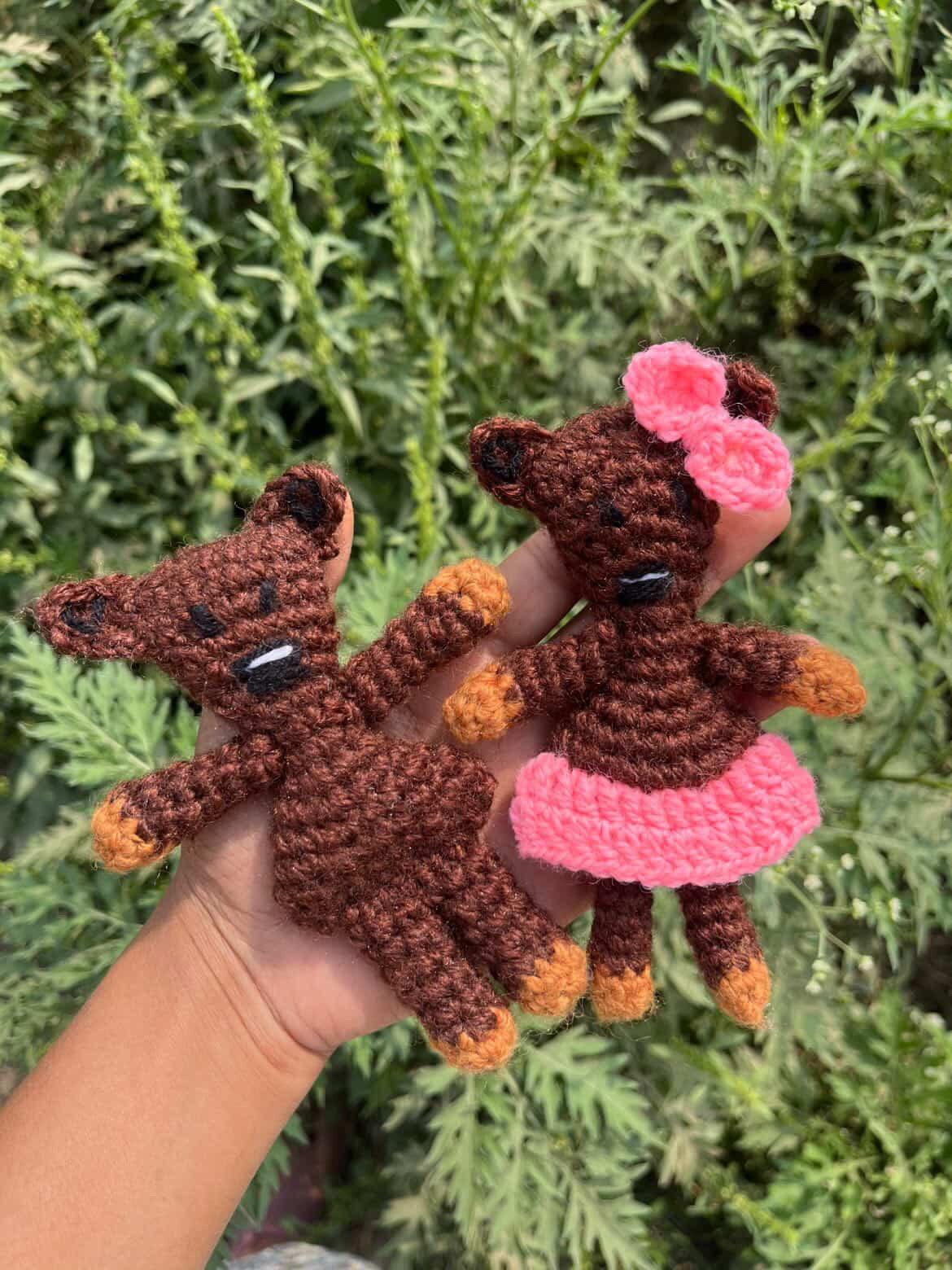 Mr and Mrs bean Teddy keychain - Image 1