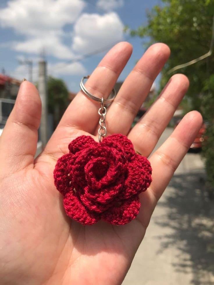 rose keychain - Image 1